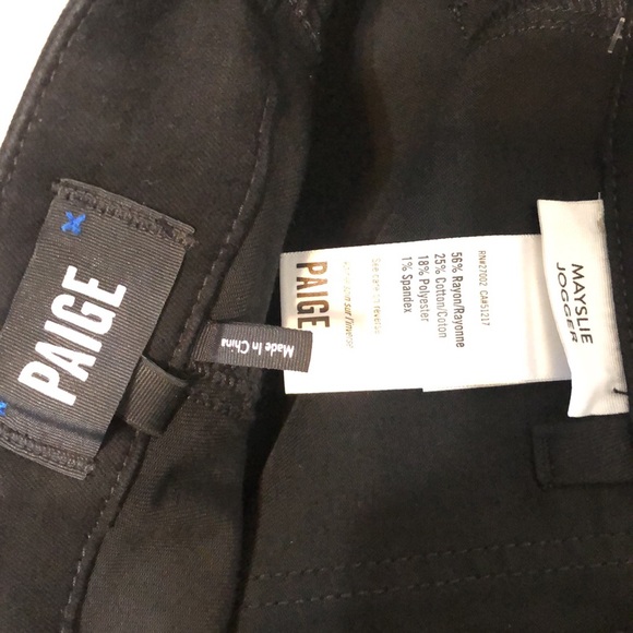 Anthropologie Paige Mayslie High-Rise Coated Denim Joggers - Picture 14 of 16